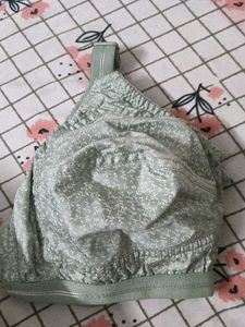 Mint Green Printed Bra