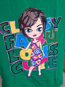 Party Wear Sequin Work Top For Girls