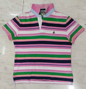 Colorful Striped Polo Shirt