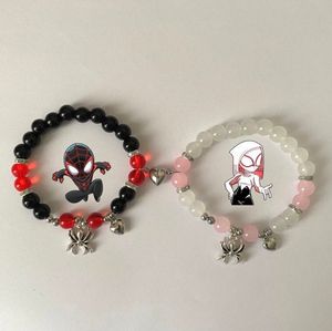matching spiderman braclets (elastic)