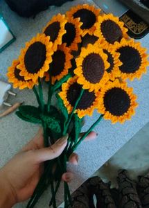 crochet sunflower 🌻