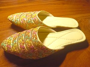 Embroidered Ethnic Slip-On Flats