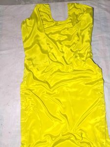 Vibrant Yellow Embroidered Kurta