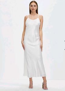 Elegant White Slip Dress