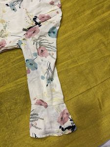 Floral Print Long Sleeve Blouse