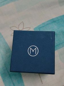 Elegant Teal "M" (for Malabar) Logo Jewelry Box