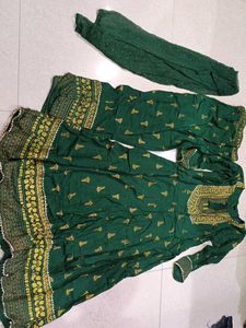 Beautiful Green Kurta Set with Dupatta