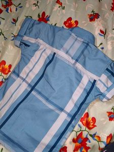 Blue Plaid Boys Shirt