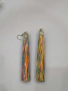 Vibrant Tassel Earrings &amp; Charms Set