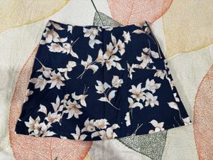 Floral Print Mini Skirt