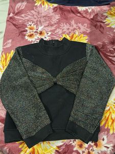 Stylish Black & Shimmer top