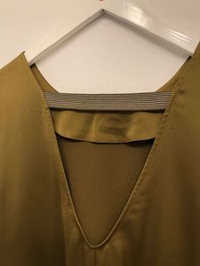 H&amp;M Olive Green Dress with Open Back Detail