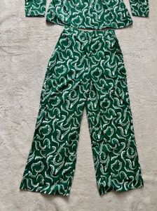 Green Printed Co-ord Set