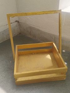 Wooden Decorative Crate Basket