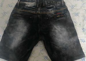 Stylish Washed Denim Shorts