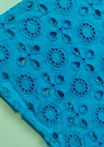 Beautiful Blue Eyelet kurti