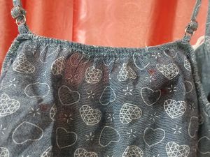 Cute Heart Print Cami Top