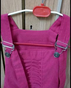 Pink Dungree For Girls(30-32)