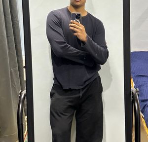 Men's Textured Crew Neck T-Shirt