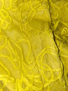 Yellow Lace Bodycon Dress