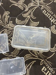 Set of 3 Small Plastic Storage Boxes