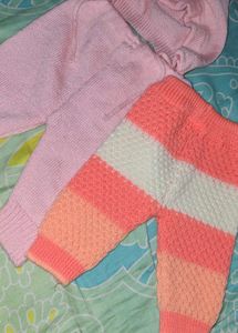Handmade Knit Baby Clothes Set