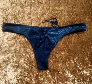 Black Lace Thong Panty