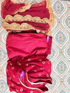 Maroon Anarkali Kurta Set