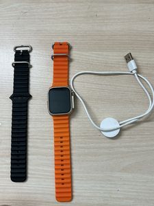Smart Watch with Orange Band