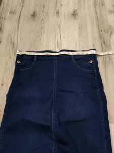 Ma5943 Zola Classic Dark Wash Denim Skirt