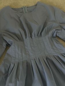 Chic Grey A-line Dress
