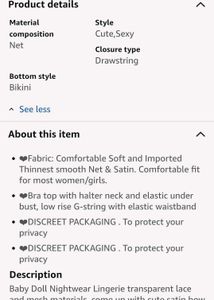 Babydoll Bikini Set| Non-Padded Bra &amp; Panty |