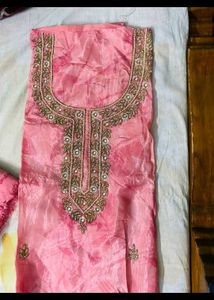 Elegant Pink Embroidered Kurta Set