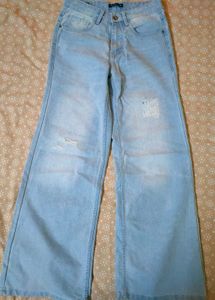 Light Wash Wide Leg Jeans