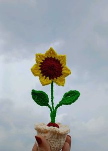 Handmade Crochet Sunflower