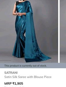 NEW SATIN SILK SAREE WITH BLOUSE
