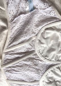 White Eyelet Corset Top