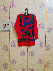 🇳🇿💫🎀Cozy Geometric Print Woolen Sweater