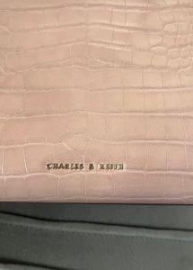 CHARLES &amp; KEITH Stylish Croc-Embossed Handbag