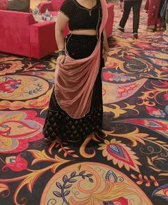 wedding special velvet lehnga choli set
