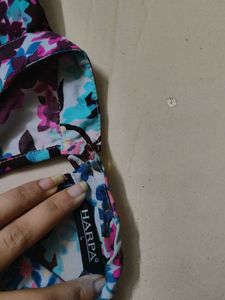 Floral Print Short Sleeve Top