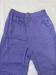 Purple Wide Leg Pants