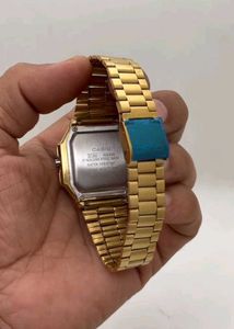 Gold Casio unisex vintage Watch