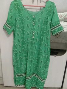 Green Paisley handwork Kurta