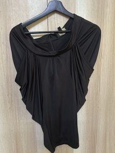 Elegant Black Asymmetric Top