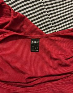 Red Long Sleeve Top
