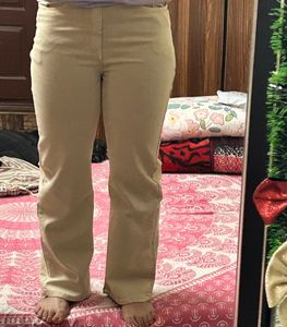 Women Straight Fit Denim Camel Colored Jeans