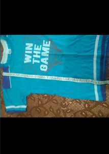 Blue T-Shirt "Win The Game"