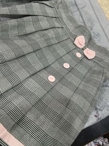 Cute Plaid Skirt with Bow Detail