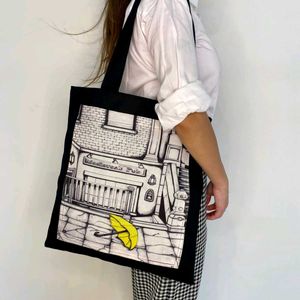 Unique Illustrated Tote Bag